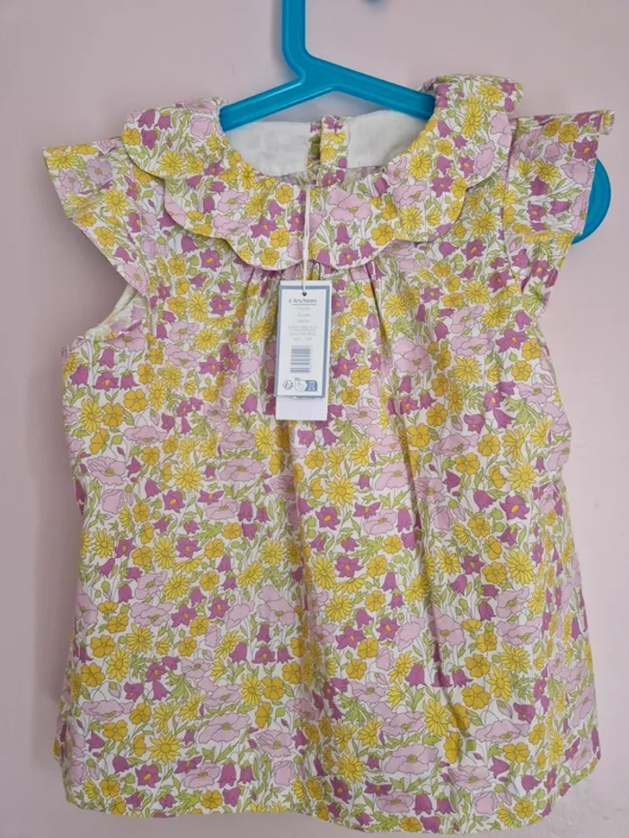 Blouse Jacadi liberty 6ans Poppy and Daisy
