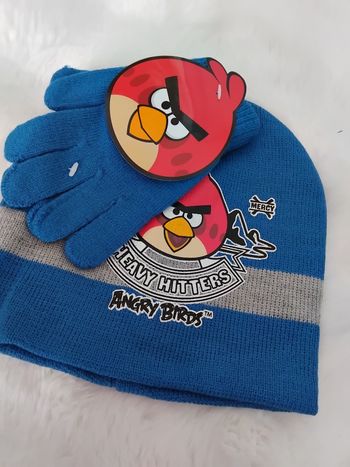Bonnet et gants Angry birds neufs taille 54