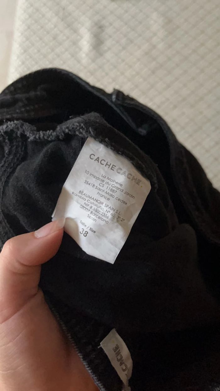 Jupe en jeans noir - photo numéro 3