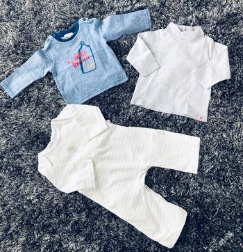 Lot 3 pièces bébé 6 mois 🐣