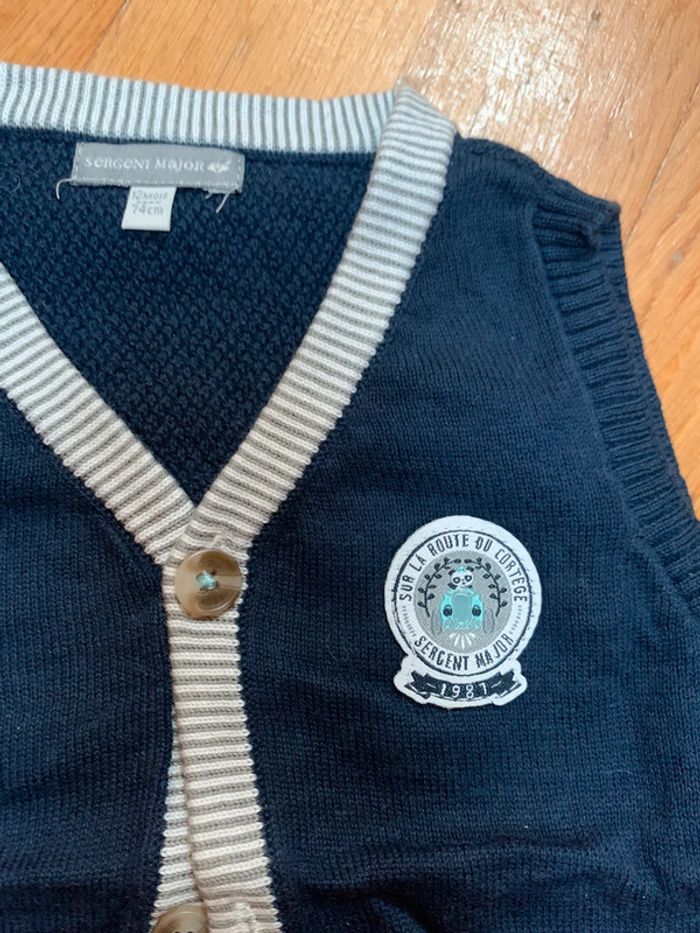 Cardigan sergent major 12 mois - photo numéro 2
