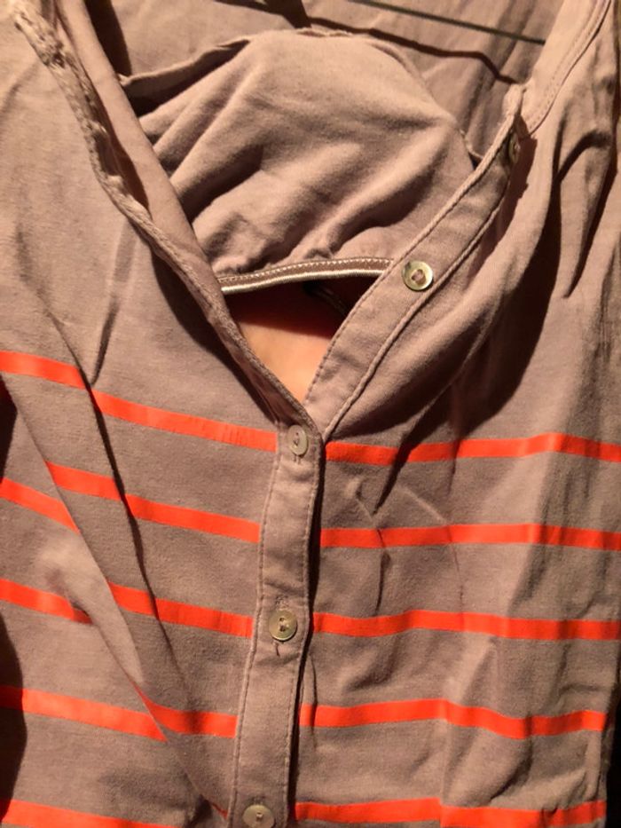 Pull rayé d’allaitement - photo numéro 3