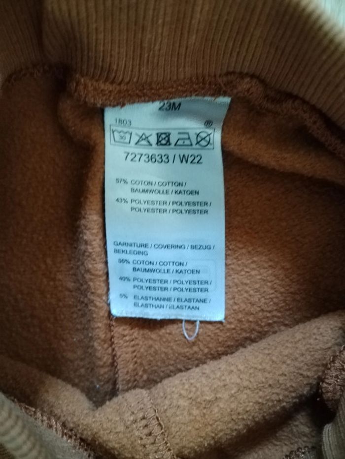 Ensemble survêtement jogging et sweat à capuche 2 ans - photo numéro 5