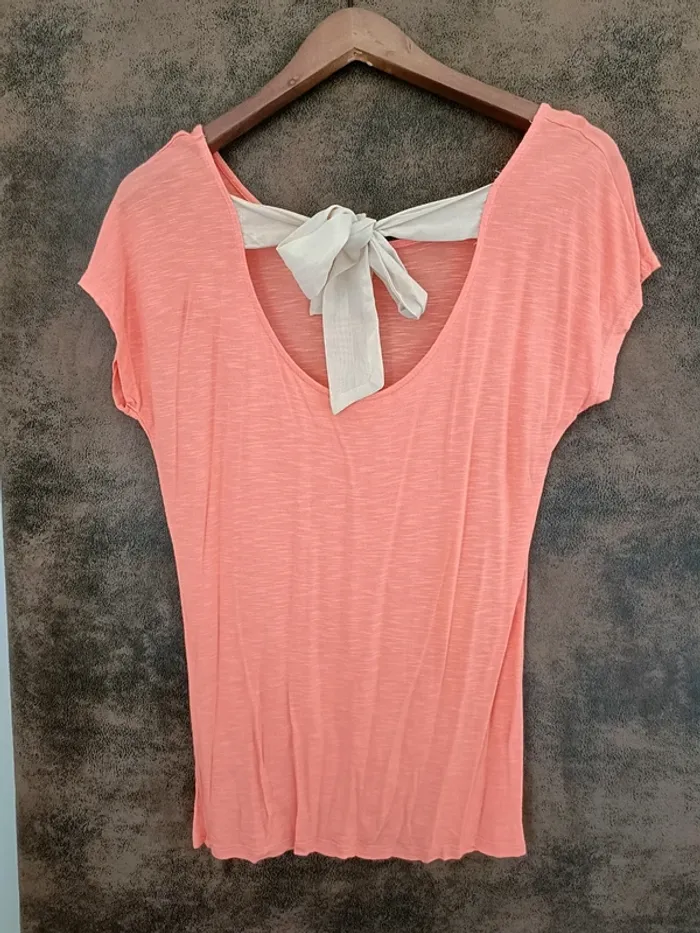 Tee shirt Camaïeu avec noeud - photo numéro 2