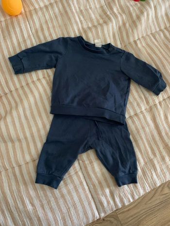 Ensemble jogging bleu