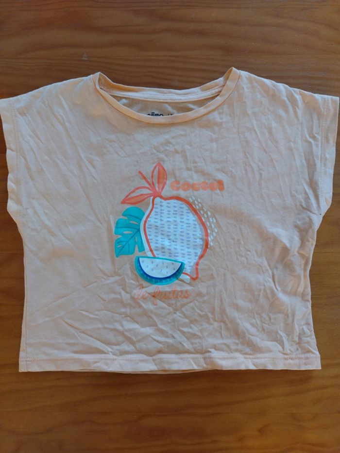 Tee shirt court fille 5 ans Gémo