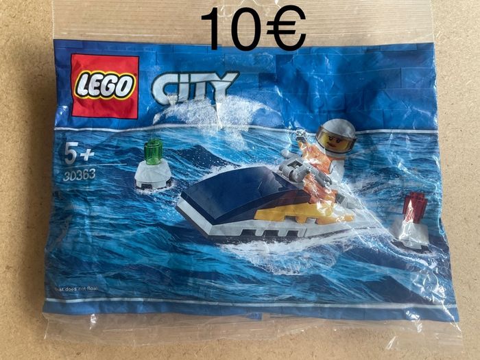 Lego City 30363 Le bateau de course Neuf Scellé Jet Ski Lego Polybag