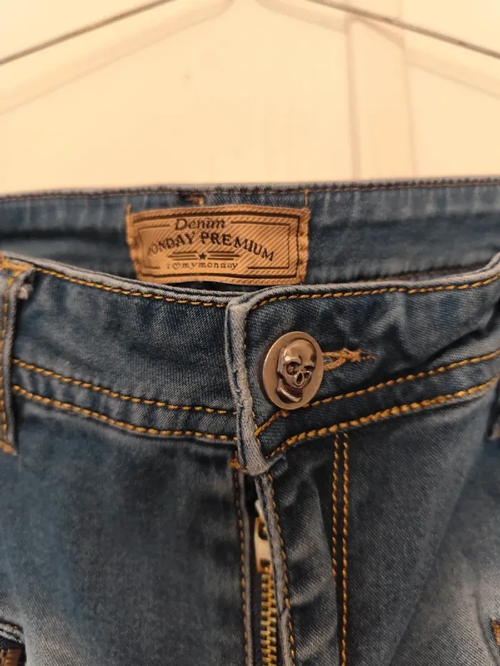 Pantalon jeans femme Monday denim taille L 40 - photo numéro 3