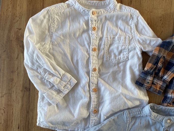 Lot 3 chemises col mao 18 mois - photo numéro 3