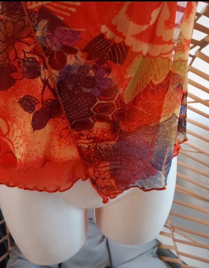 Blouse multicolore manches courtes taille 40 - photo numéro 6
