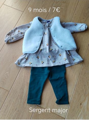 Ensemble bébé fille 9 mois hiver