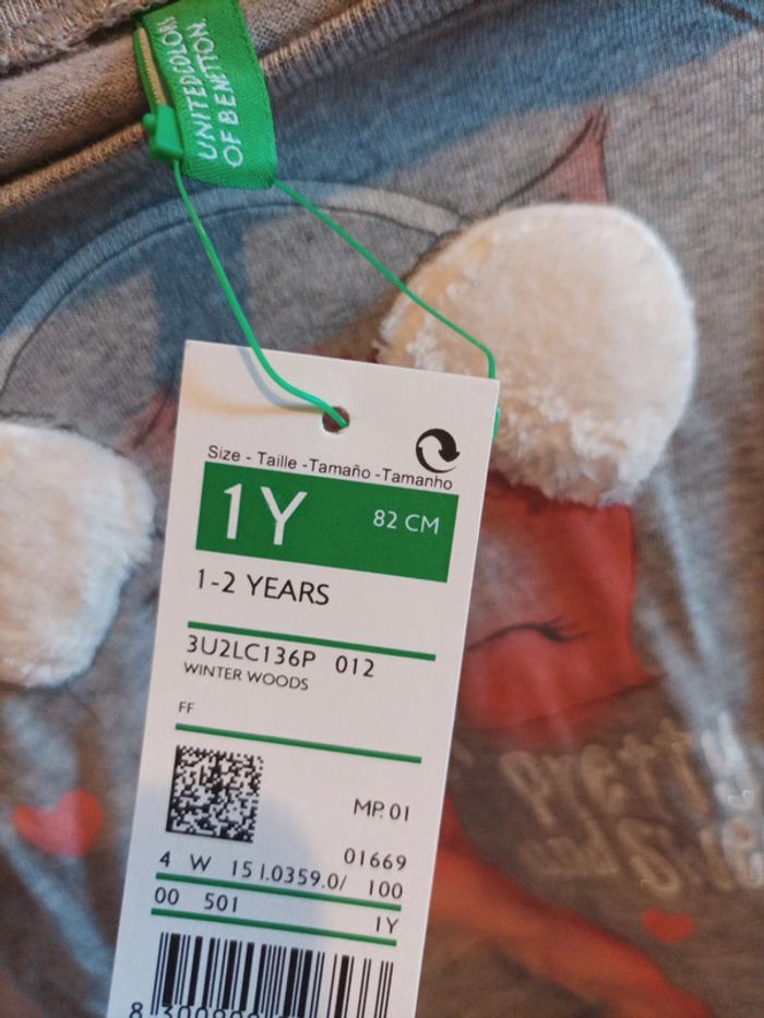Tee-shirt enfant neuf avec étiquette taille 1/2 ans - photo numéro 3