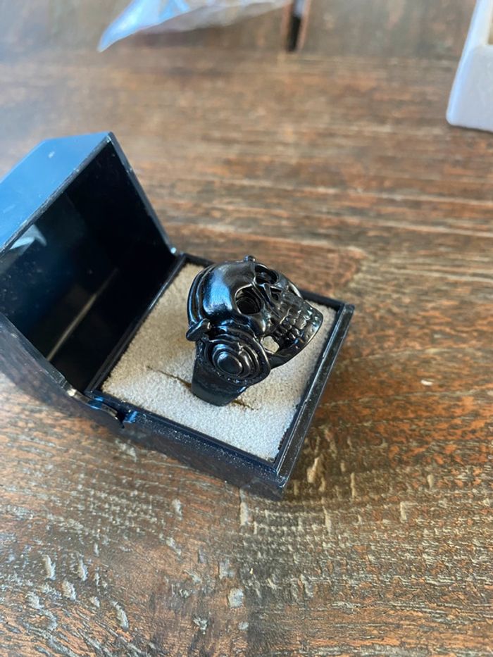 Bague noire, pour homme, taille 59 - photo numéro 9