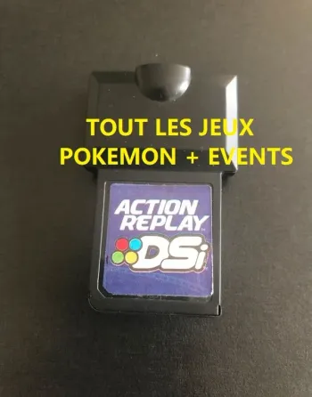 Action Replay Nintendo DSi Tout les jeux Pokemon + Events