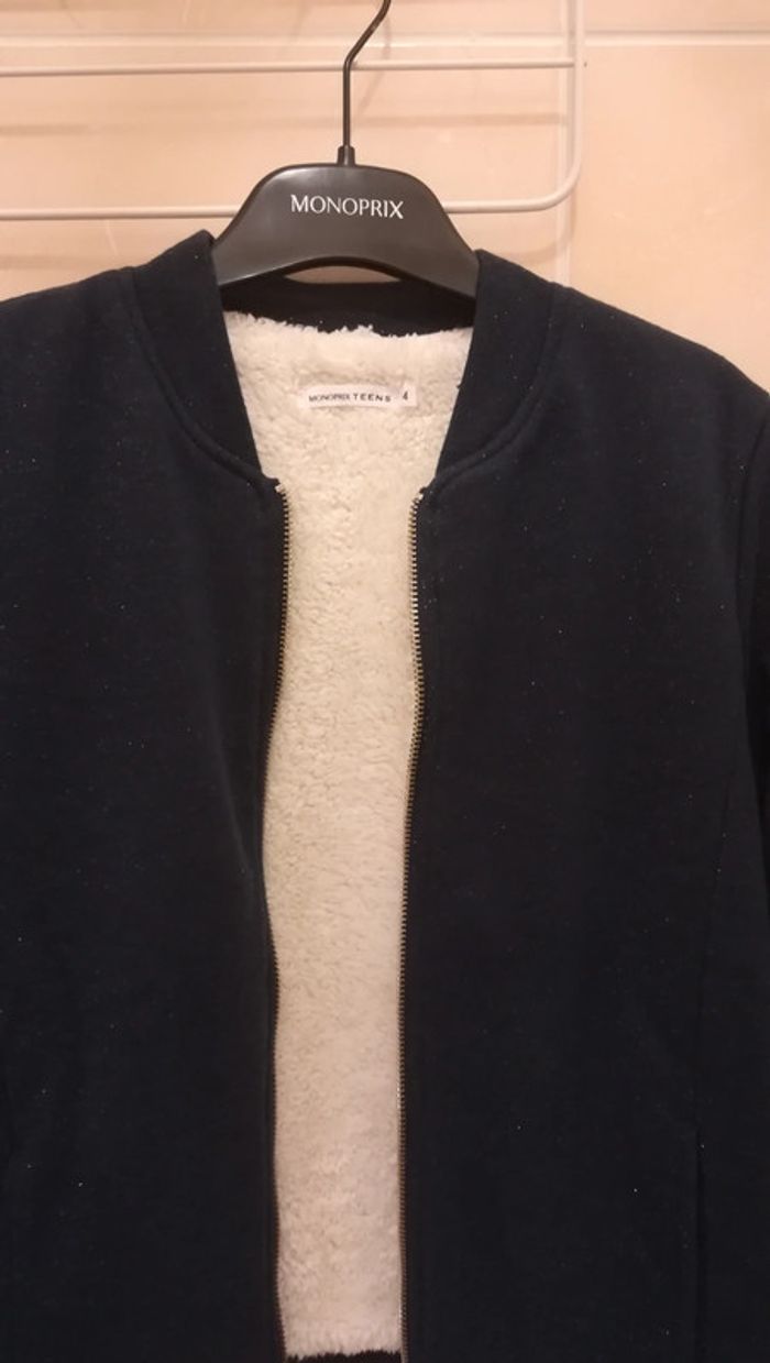 Gilet moutonné T14 ans - V92B - photo numéro 3