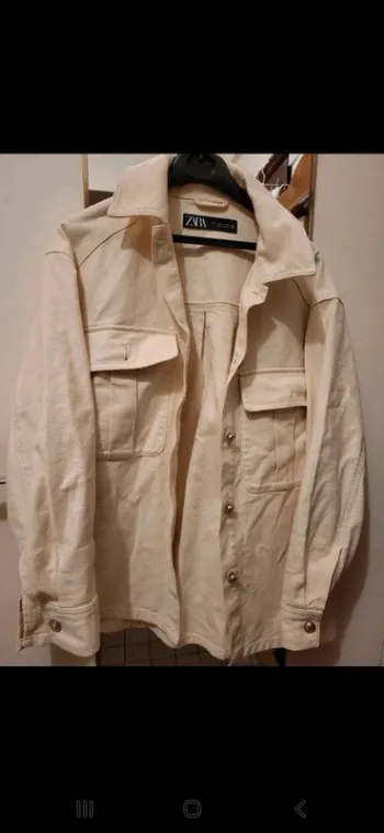 Veste chemise crème