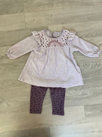 Ensemble robe velour et son legging