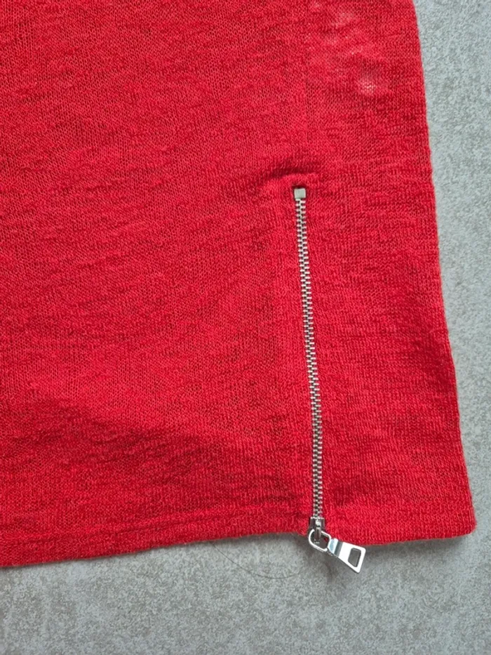 T shirt rouge chattawak tirettes - photo numéro 3