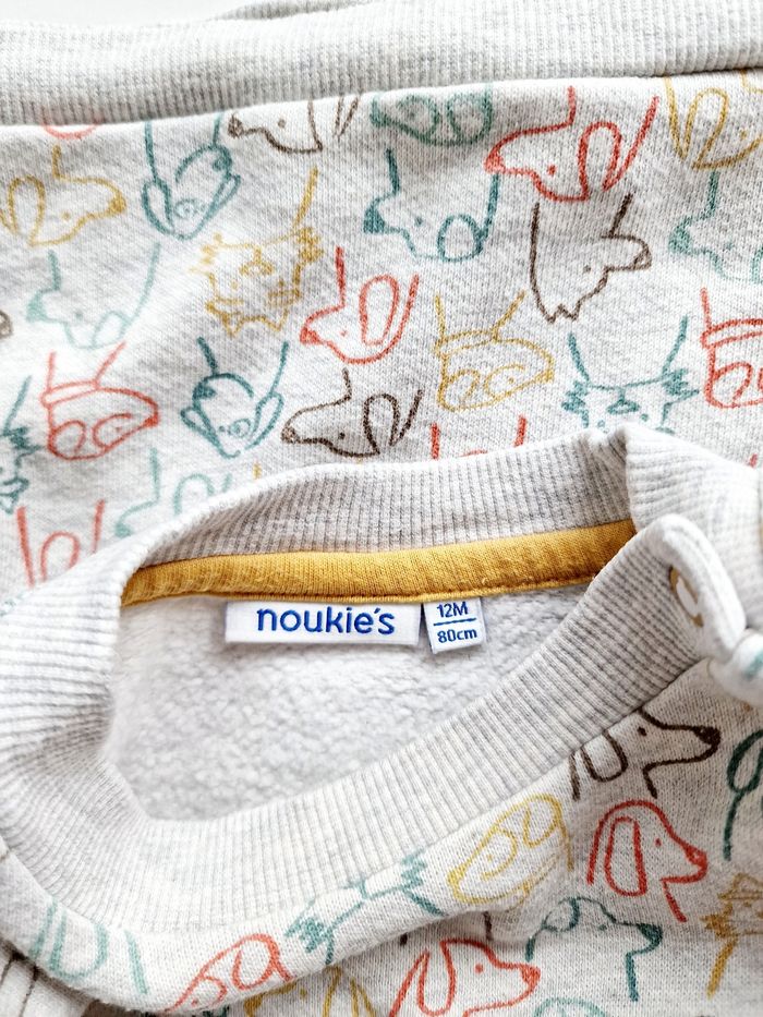 Noukie's - Ensemble sweat manches + pantalon velours (12 mois) - photo numéro 5