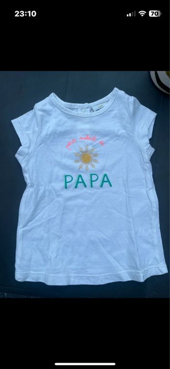 TEE shirt «  soleil de papa « 