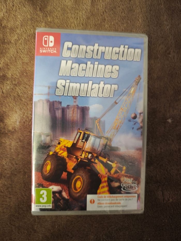 Jeux Nintendo switch fait ton chantier construction tracteur bâtiment Masson