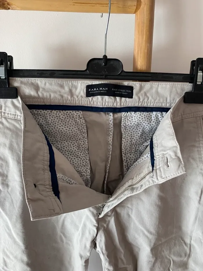 Pantalon chino gris clair - photo numéro 5