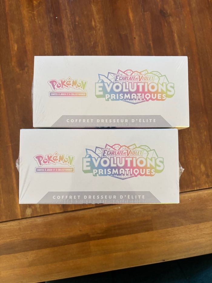 Lot 2 ETB évolutions prismatiques 8.5 scellé français - photo numéro 6