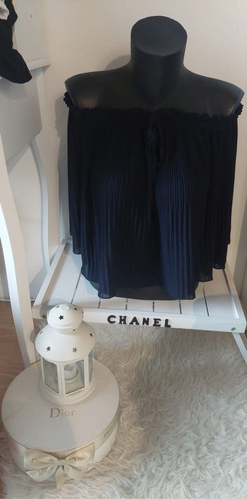 Haut court léger voile bleu marine T.M New Collection TBE 🌞