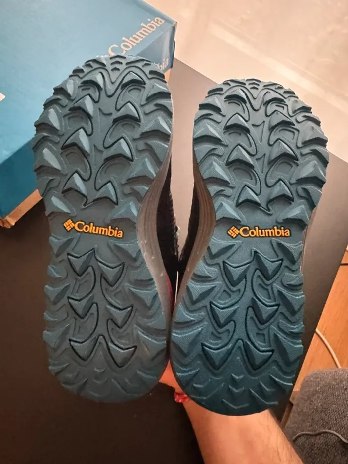 Chaussures de randonnées imperméables Columbia Trailstorm Femme noir souci éclatant taille 36 neuf - photo numéro 5