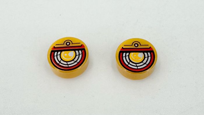 Lego Accessoires Monkie Kid : Lot de 2 rounds 1x1 Robotic Eye - NEUF