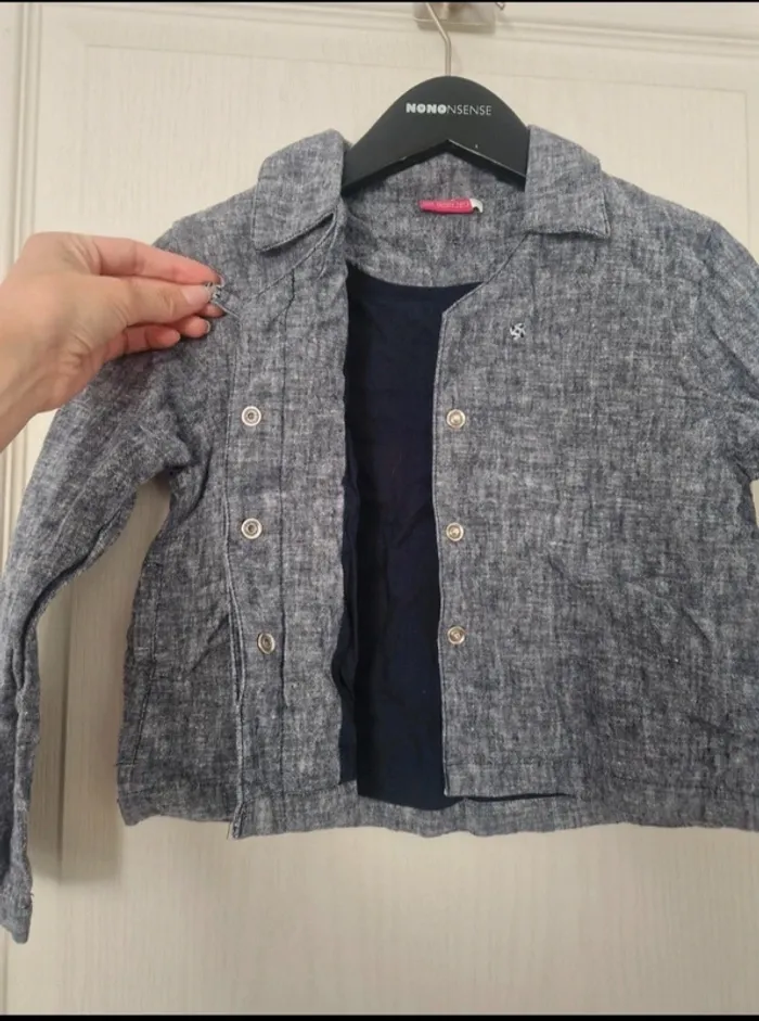 Veste grise fille tout compte fait 6 ans - photo numéro 3