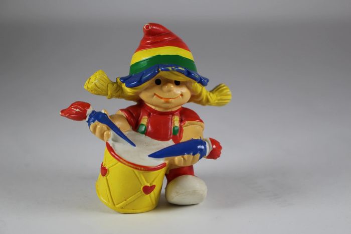 Figurine vintage Rainbow brite Kids berrie rotraud avec tambour 1980 - photo numéro 3