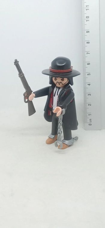 Homme shérif avec fusil et menottes playmobil