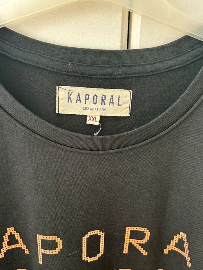 Haut t-shirt manches longues xxl kaporal noir tbe - photo numéro 2