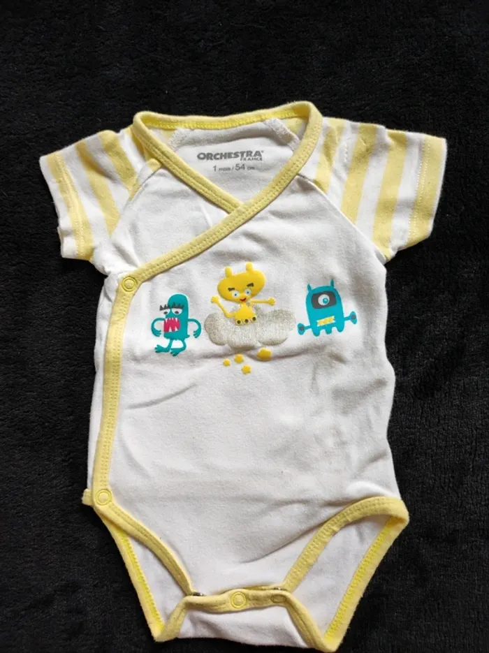 Lot de 9 body manches courtes 1 mois - photo numéro 4
