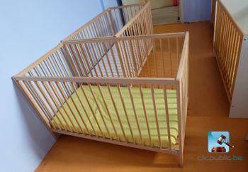 Lits cage pour bébé - 1M20 - en bois