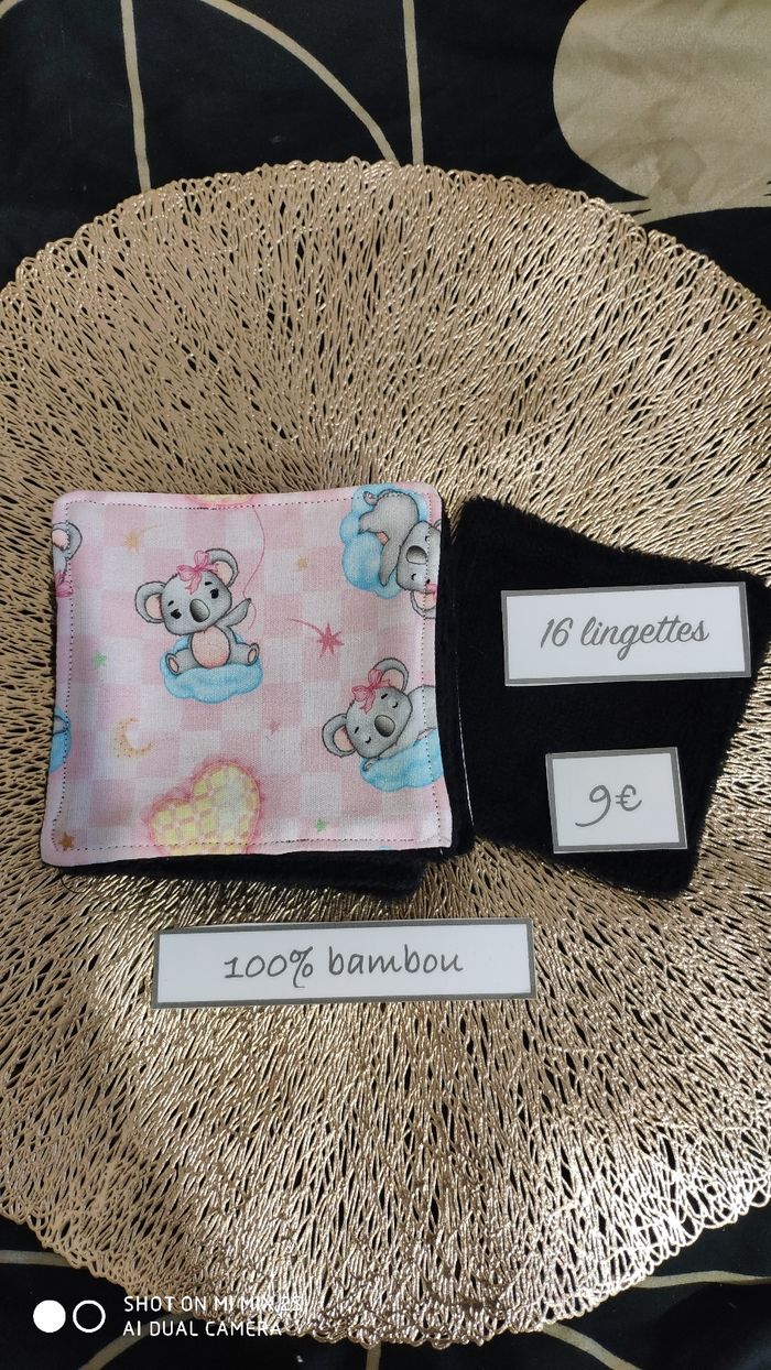 16 lingettes lavables neuf