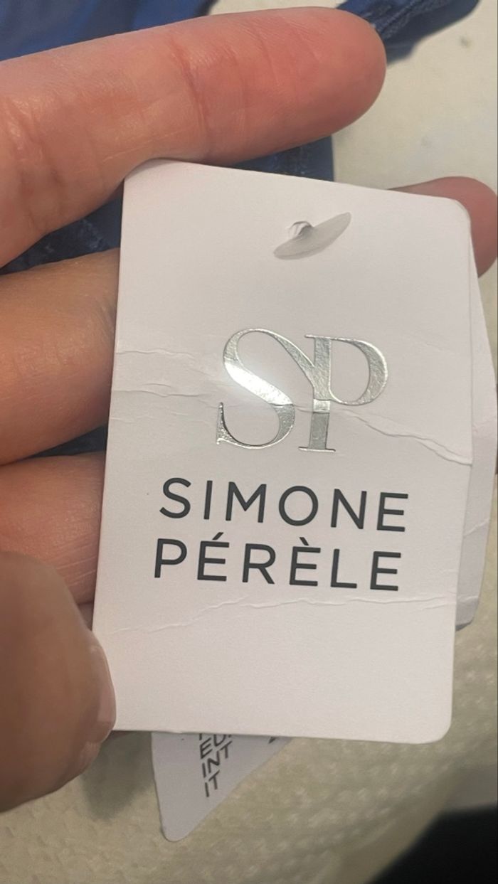 Soutien gorge simone perele  bleu 85d - photo numéro 8