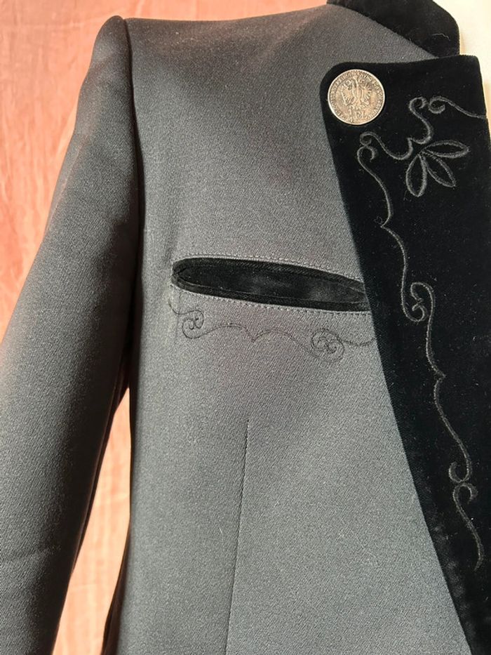 🔘Magnifique blazer autrichien traditionnel pure laine vierge Austrian tyrolean pure new wool blazer🔘 - photo numéro 11