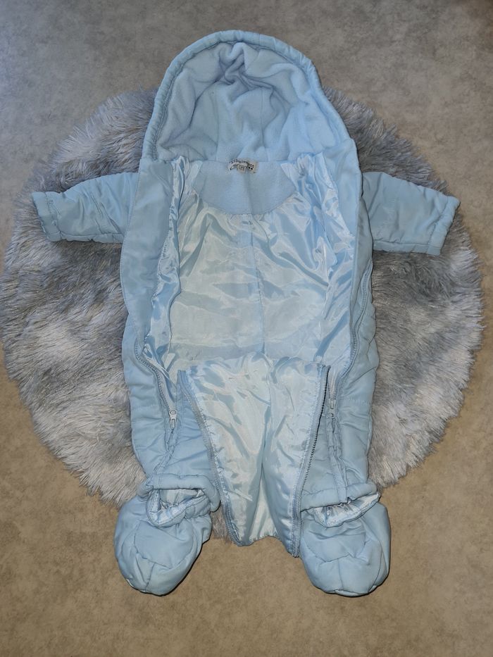 combinaison hiver bleu bébé 3 mois - photo numéro 5