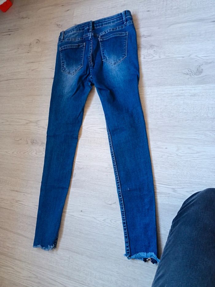 Jeans 36 S femme fermeture éclair mybestiny tbe - photo numéro 10