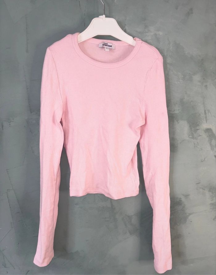 T shirt manches longues rose Jennyfer taille Xs