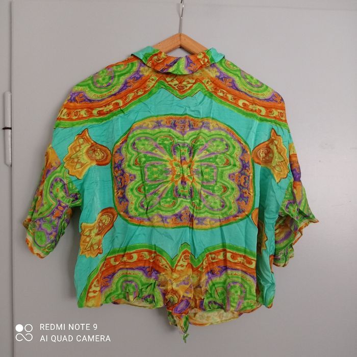 Blouse verte à motifs t38 Zara - photo numéro 5