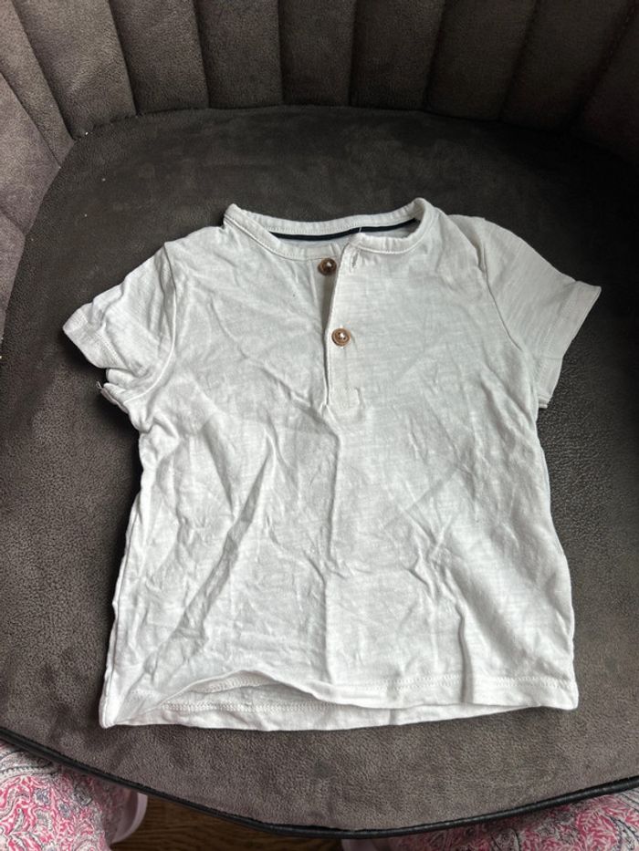 TEE shirt Kiabi blanc 6 mois