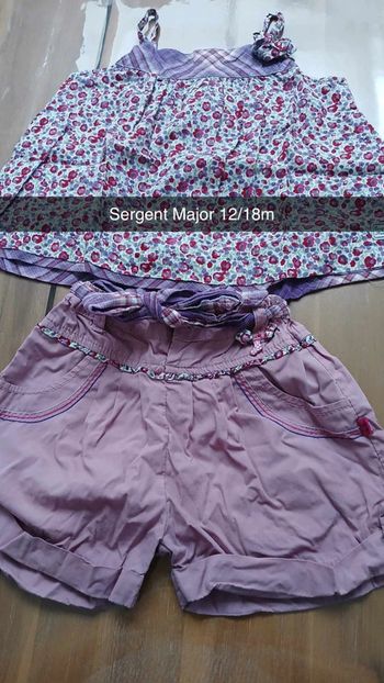 Ensemble été sergent major 12/18m