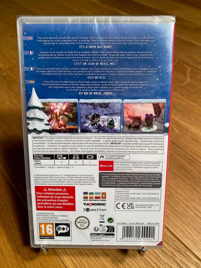 South Park snow day - switch - jeu neuf sous blister - photo numéro 2