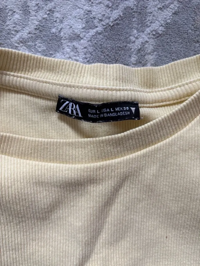 Top jaune Zara taille L - photo numéro 2