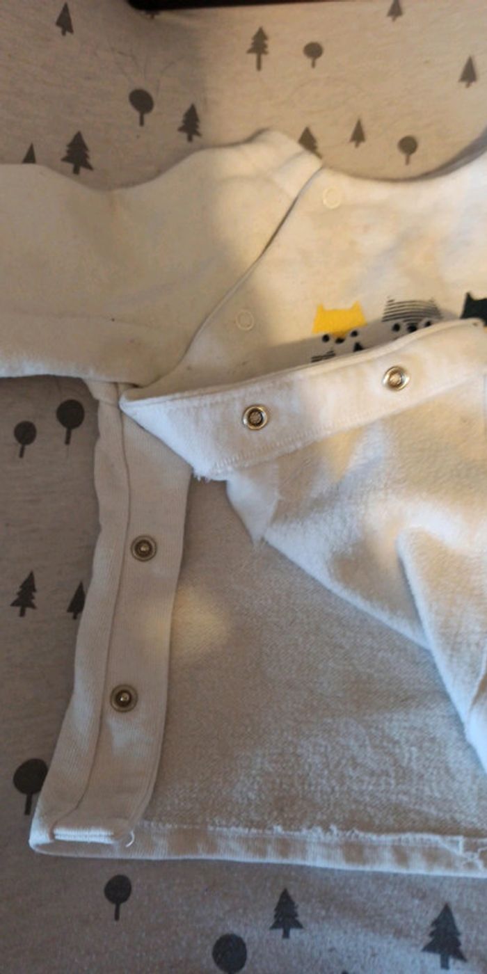 Pull blanc obaibi 12 mois - photo numéro 3