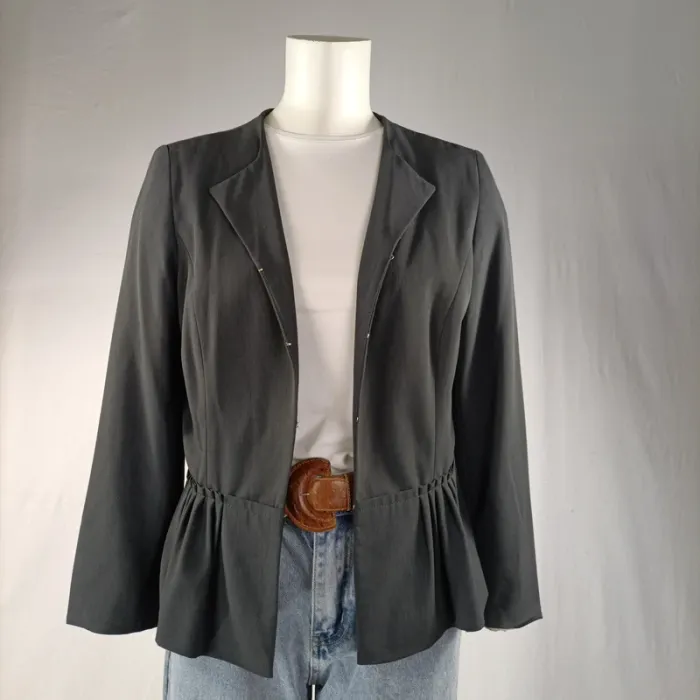 Veste Grise Basic cintrée - Veste classique - 1 2 3 - Taille 38 Élégante, classe - photo numéro 2