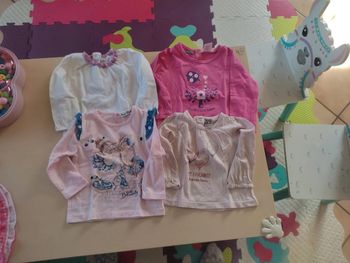 Lot t shirt manches longues